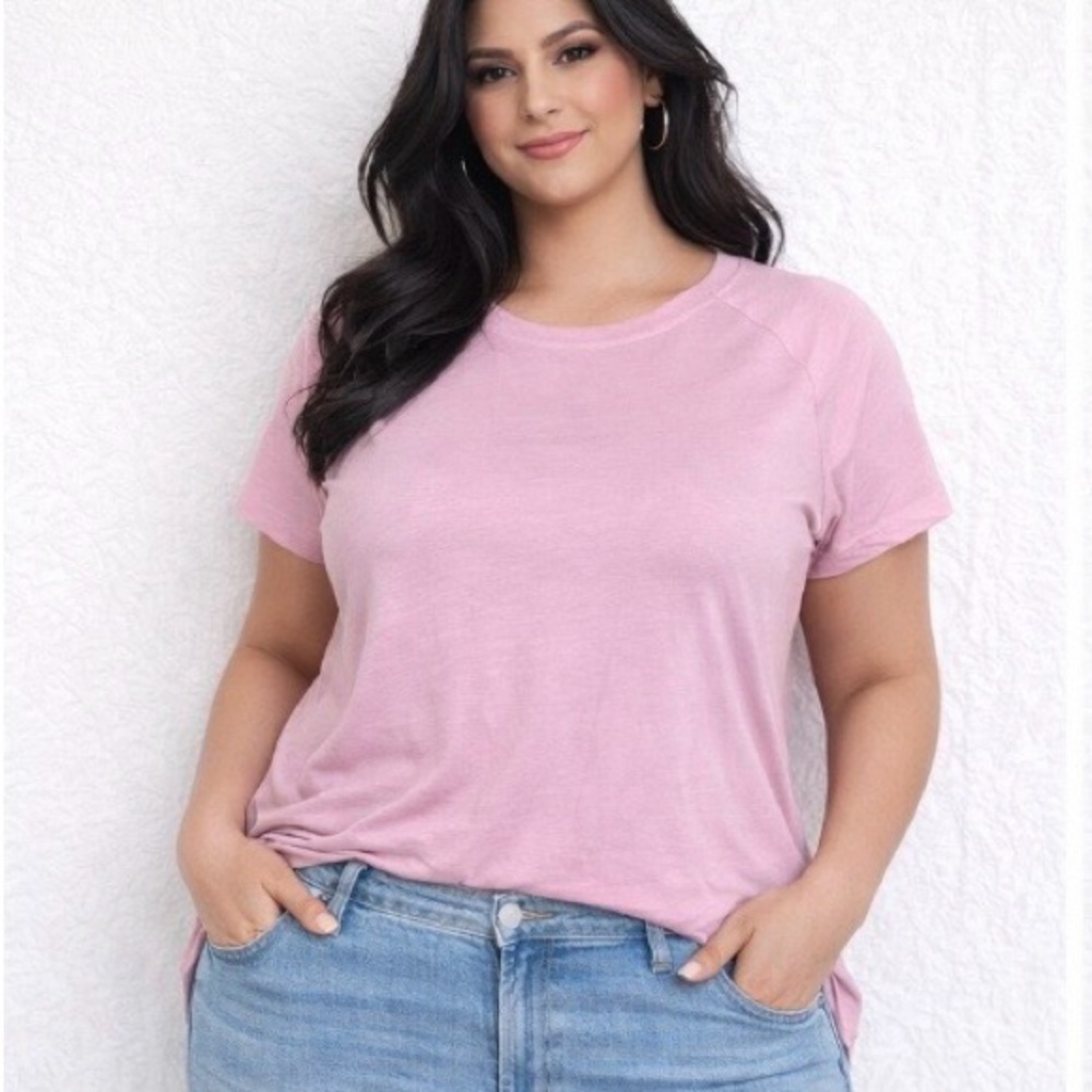 Mono B Light Pink Short Sleeve Tee